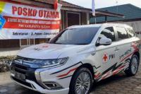 Dukung PMI, Mitsubishi Outlander PHEV Bersiaga di Gunung Merapi