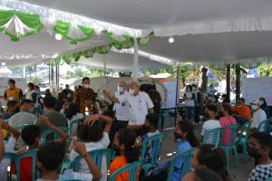 Rayakan HUT ke-76, PMI Kota Kupang Gandeng Pegadaian Syariah Vaksin 1.000 Warga 