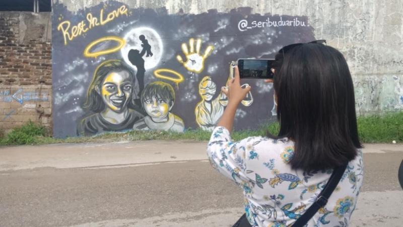 Warga Kota Kupang Tuntut Keadilan, Ajak Hindari Kekerasan Lewat Mural  