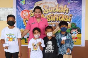 Pengurus Bhayangkari Pelopori Vaksin Anak di Polres Kupang