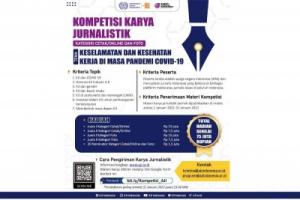   ILO-AJI Berikan Penghargaan Karya Jurnalistik tentang K3 dan Covid-19