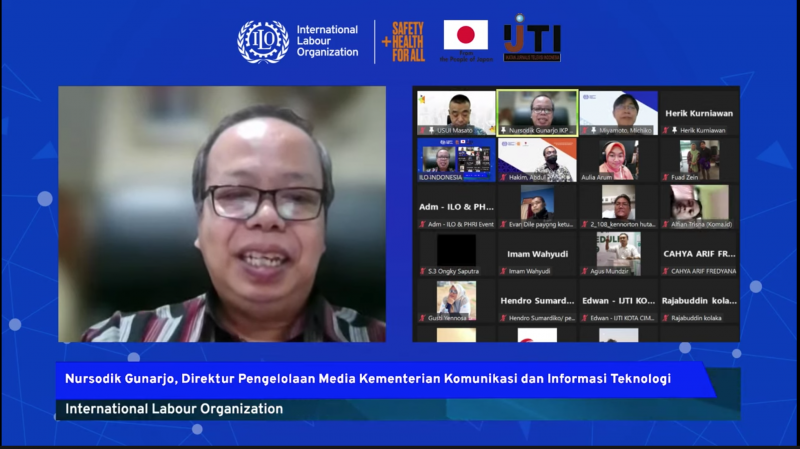 Organisasi Perburuhan Internasional (International Labour Organization/ILO) bersama dengan Ikatan Jurnalis Televisi Indonesia (IJTI) menggelar acara peluncuran buku “Panduan K3 Bagi Jurnalis dan Pekerja Media Televisi” di Jakarta, Selasa (5/7/2022)