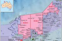  Inilah peta yang dipakai Pemerintah Australia untuk melakukan pengboran minyak dan gas bumi di Gugusan Pulau Pasir.