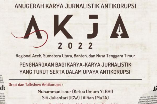 Tiga Karya Jurnalis NTT Masuk Nominator Anugerah Karya Jurnalistik Antikorupsi 2022