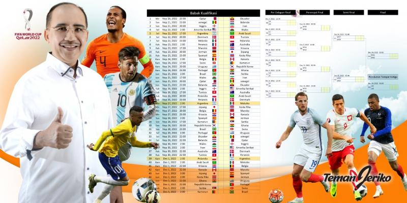 Cinta Sepak Bola, Jeriko Nobar Piala Dunia 2022 Bareng Teman Jeriko 