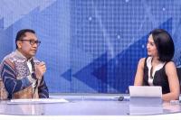  Kaka Ansy Lema tampil sebagai bintang tamu dalam acara NTV Election yang disiarkan secara langsung pada Senin (22/7/2024) malam.