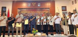 KPU Belu umumkan hasil penelitian administrasi dokumen persyaratan empat bapaslon Bupati-Wakil Belu memenuhi syarat, Sabtu (14/9/2024) 