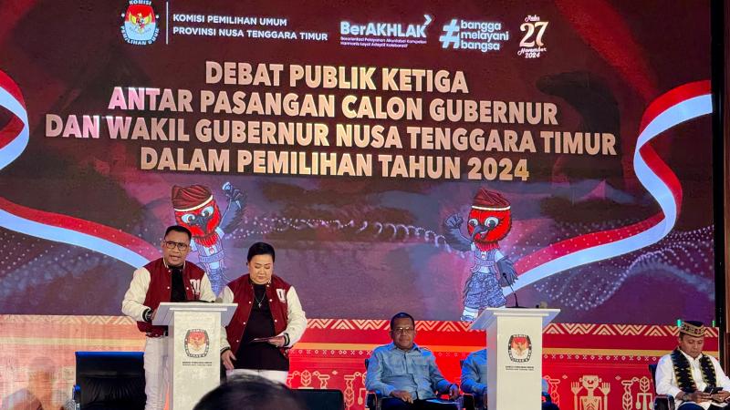 Ansy Lema dan Jane Suryanto tampil elegan saat Debay Terakhir  